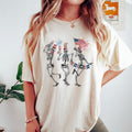 4th July Skellies 4th July Shirts Dancing Skeleton Shirt American Flag Shirt 4th July Stars Stripes Shirt Red White Blue Top Womenswear Underwear Lady T-Shirts