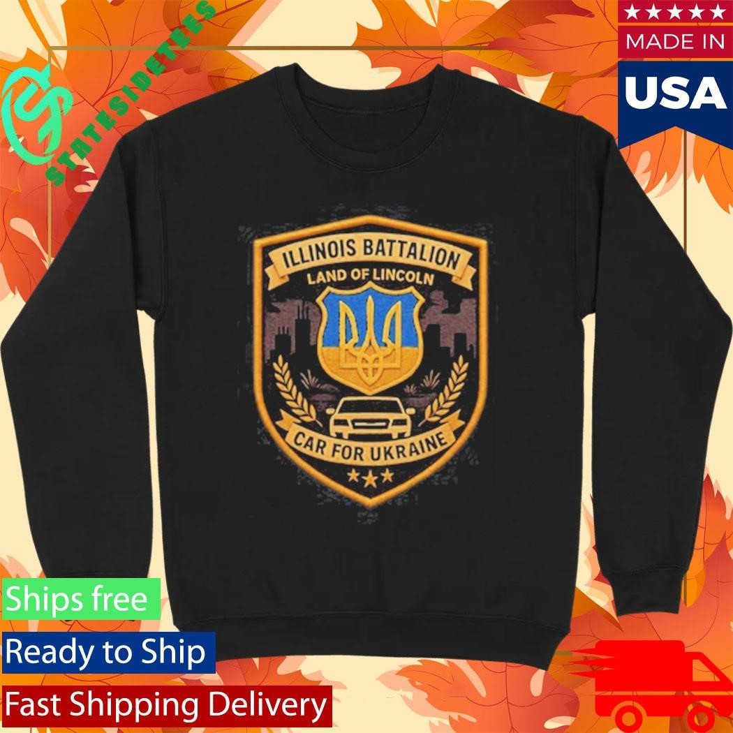 50 States For Ukraine Illinois Battalion Shirt Unisex , , , Long Sleeve Tee