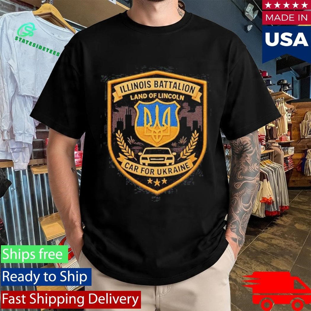 50 States For Ukraine Illinois Battalion Shirt Unisex , , , Long Sleeve Tee