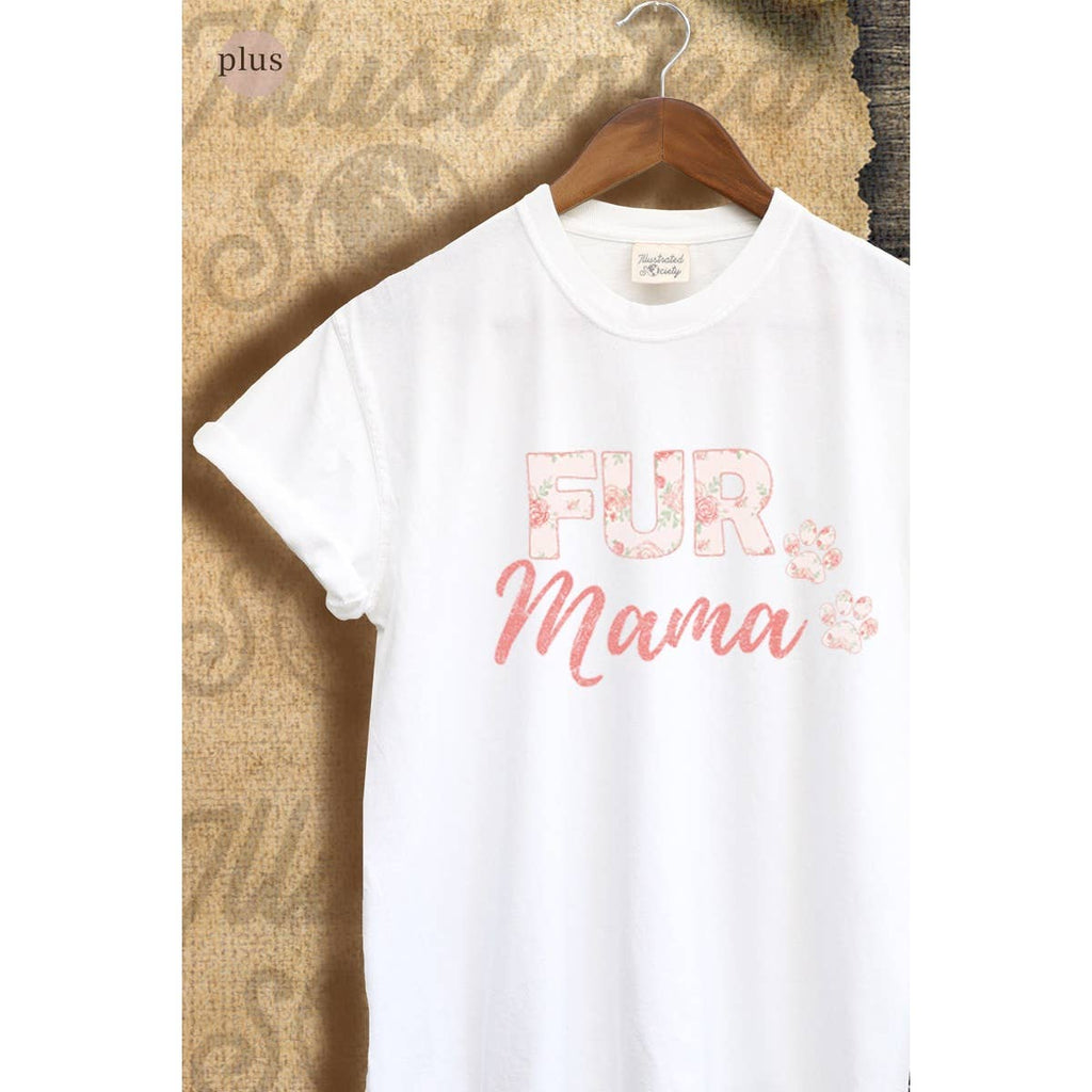 Fur Mama  Vintage Graphic Plus Tee
