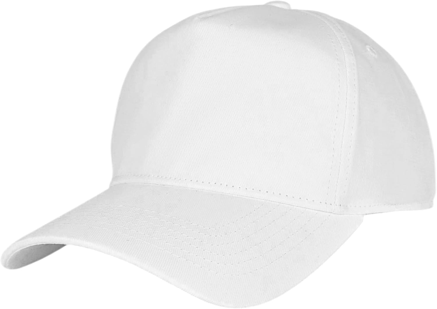 Elidan Classic A-Frame 5-Panel Snapback Hat, Semi-Structured Pinch Front Baseball Cap, Adjustable Fit, Blank for Custom