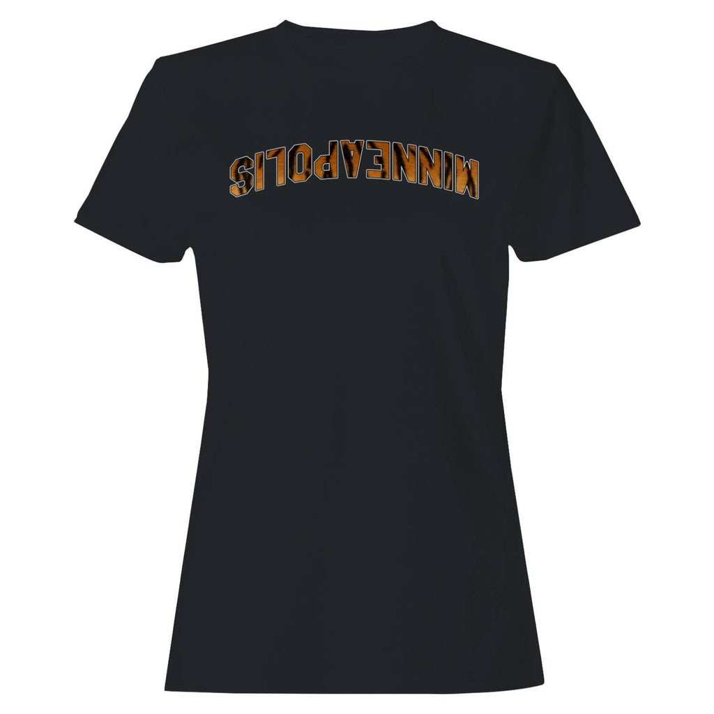 Minneapolis Tiger Print Arch Design Women's T-Shirt