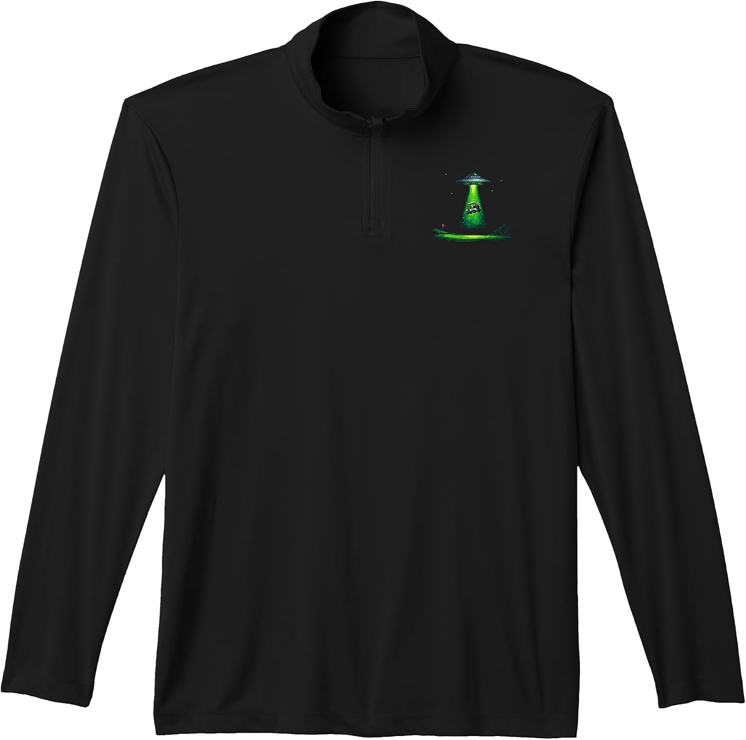 Golf Cart Retro Pixel UFO Abducting