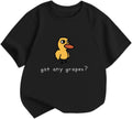 Oversized Cute Duck Shirts for Teens Girls Kawaii Cartoon Graphic Tees Funny Letter Print T-Shirts Casual Tops