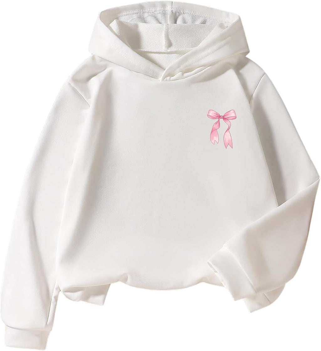 Girl's Cute Hoodies Pullover Graphic Hooded Sweatshirts Long Sleeve Shirts Preppy Clothes