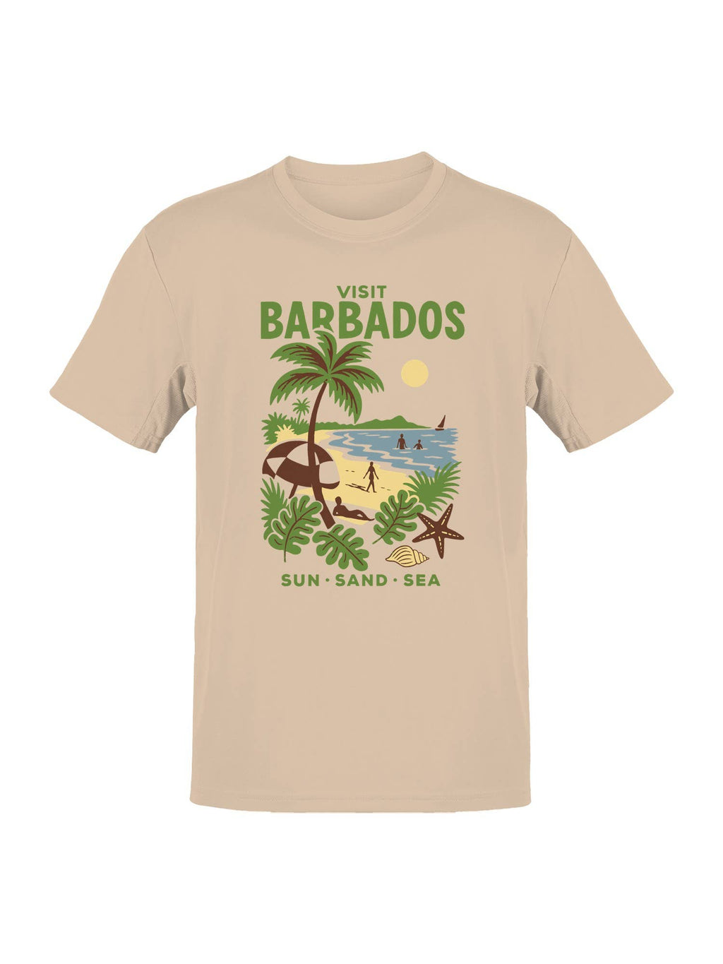 Visit Barbados: Sun, Sand, Sea Men's T-Shirt
