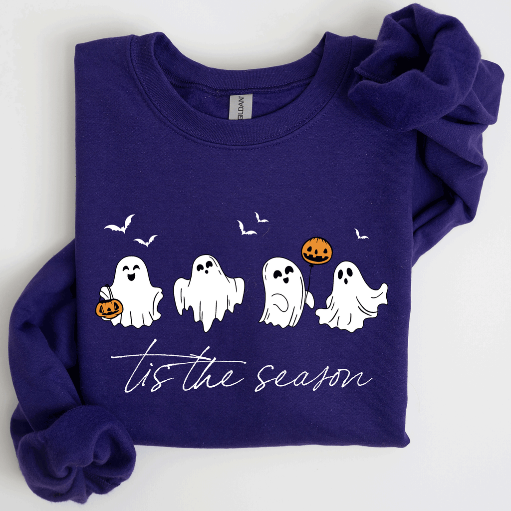 Tis the Season, Cute Ghosts, Halloween Sweatshirt