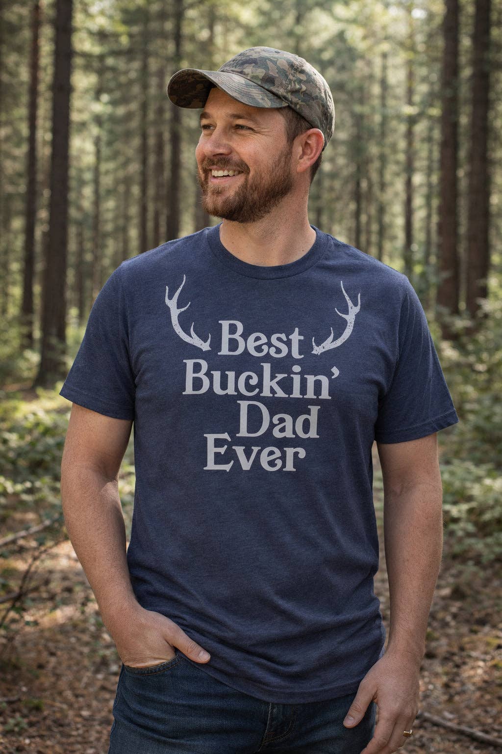 Best Buckin Dad Ever Men's T Shirt