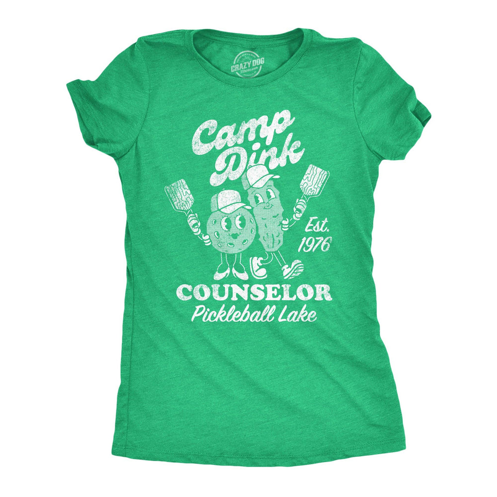 Camp Dink Counselor Pickleball Lake Women's T Shirt