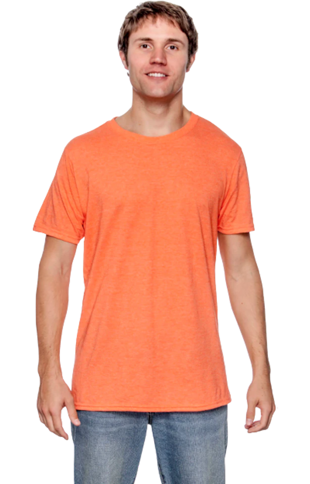 Custom Designed - T-Shirts (Heather Orange) Adult, Gildan, Softstyle Cotton