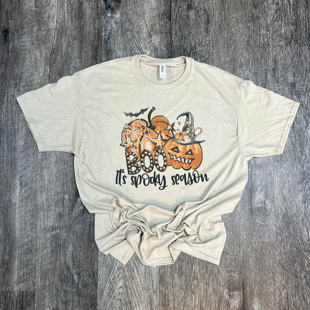 Boo It's Spooky Season On Sand Tee