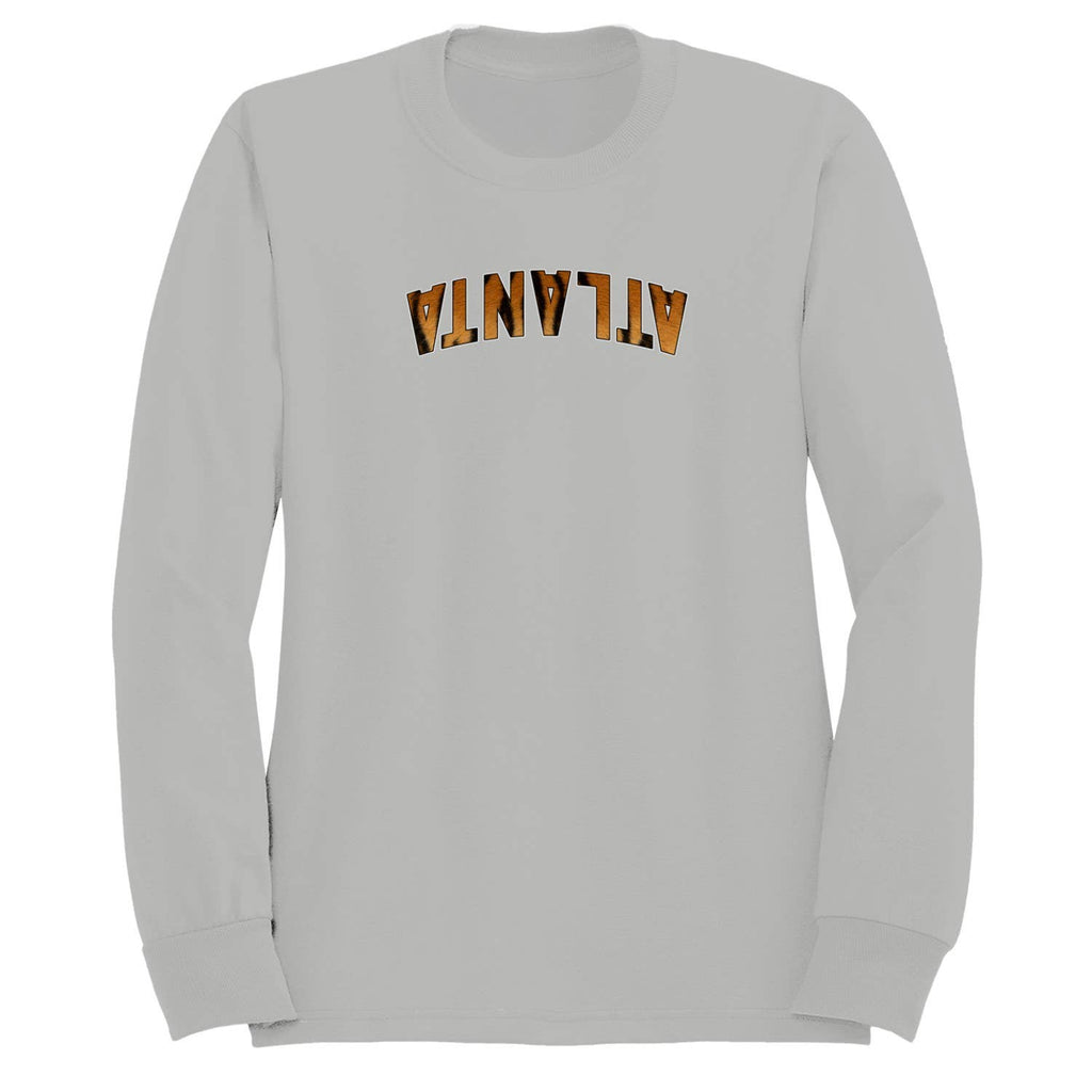 Atlanta Tiger Print Bold Text Men's Sweatshirt