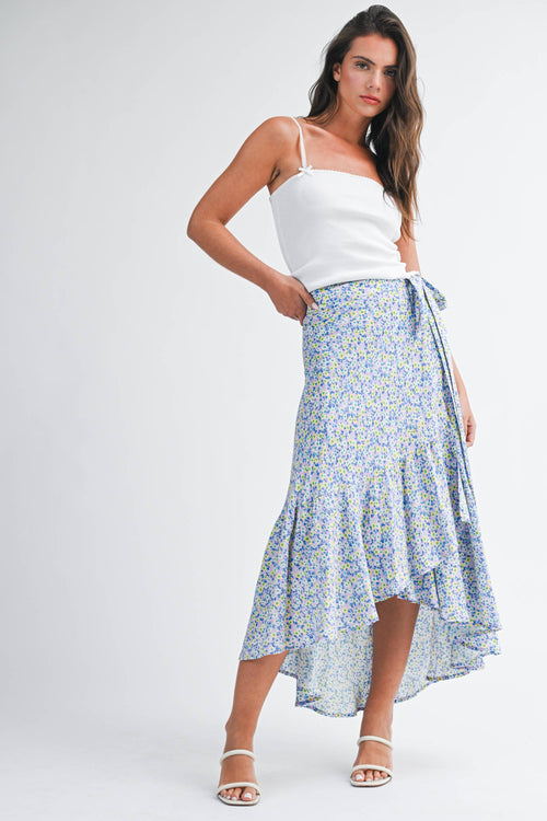 7135FN Berti Floral Wrap Skirt