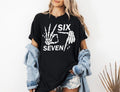 6 7 Meme Shirt Funny Skeleton Hands Halloween Couples Shirt Six Seven 67 Couples T-Shirts