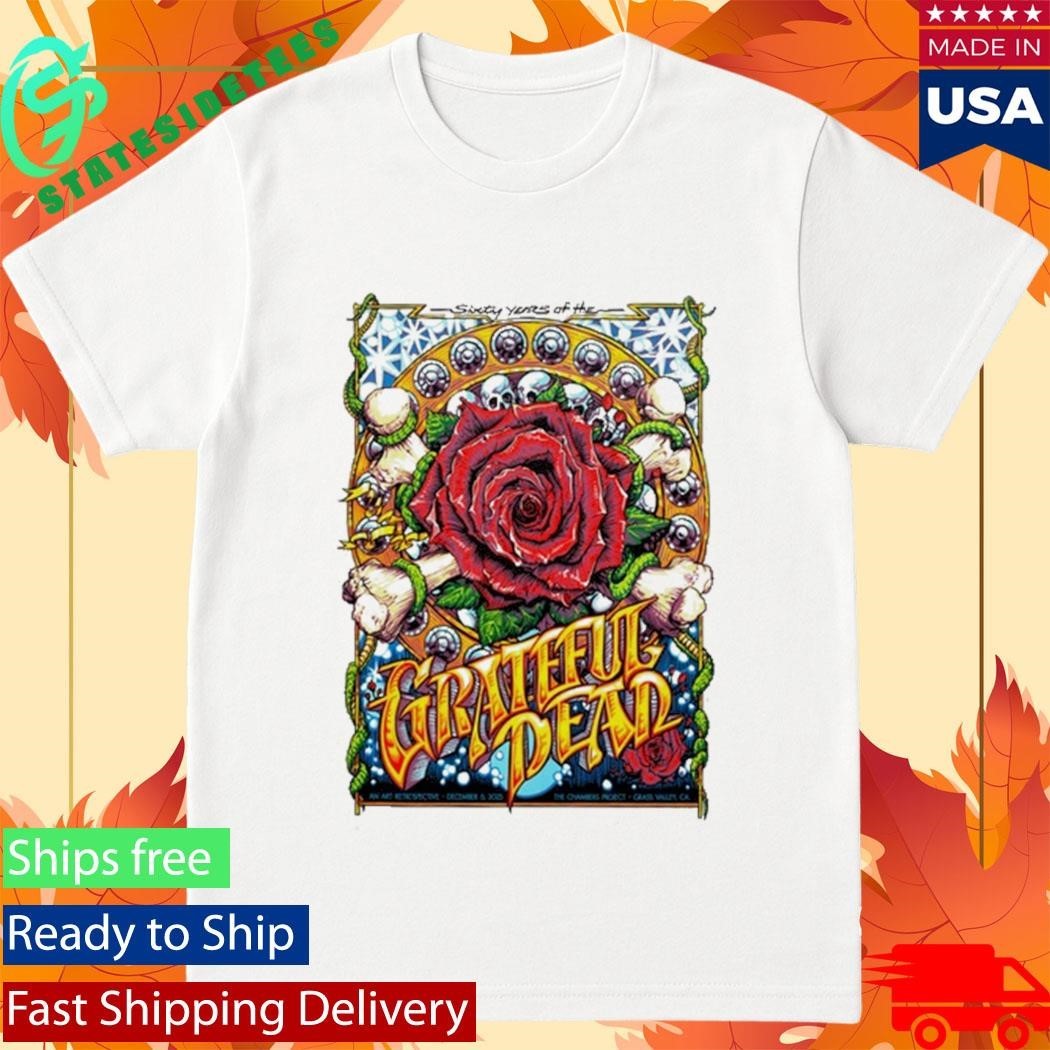 60 Years Of The Grateful Dead 12.6.2025 Nevada City CA Shirt Unisex , , , Long Sleeve Tee