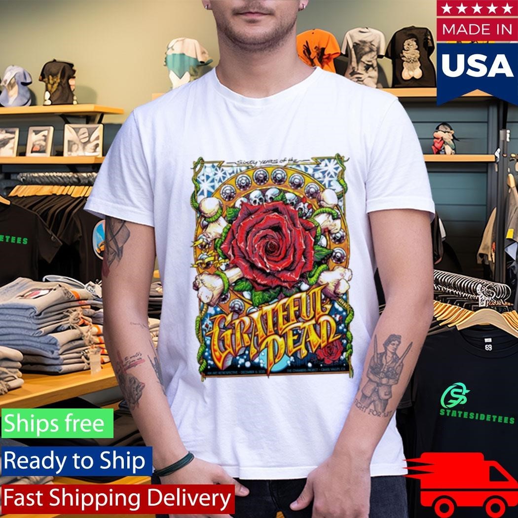 60 Years Of The Grateful Dead 12.6.2025 Nevada City CA Shirt Unisex , , , Long Sleeve Tee
