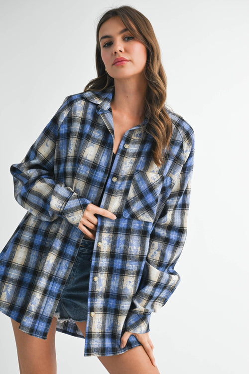 8377EN Jasmine Plaid Flannel Shirt 3