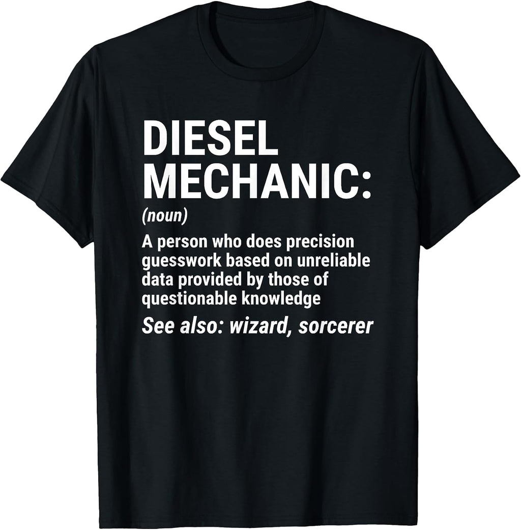 Diesel Mechanic Definition Funny Mechanic Gifts