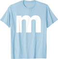 Letter m Alphabet Funny Cool Graphic tee idea T-Shirt