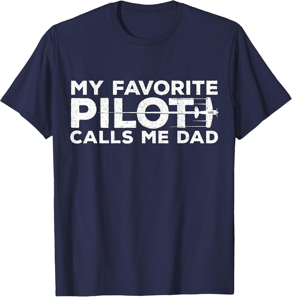 Airplane Pilot Son Dad Aviation Fathers Day Shirts