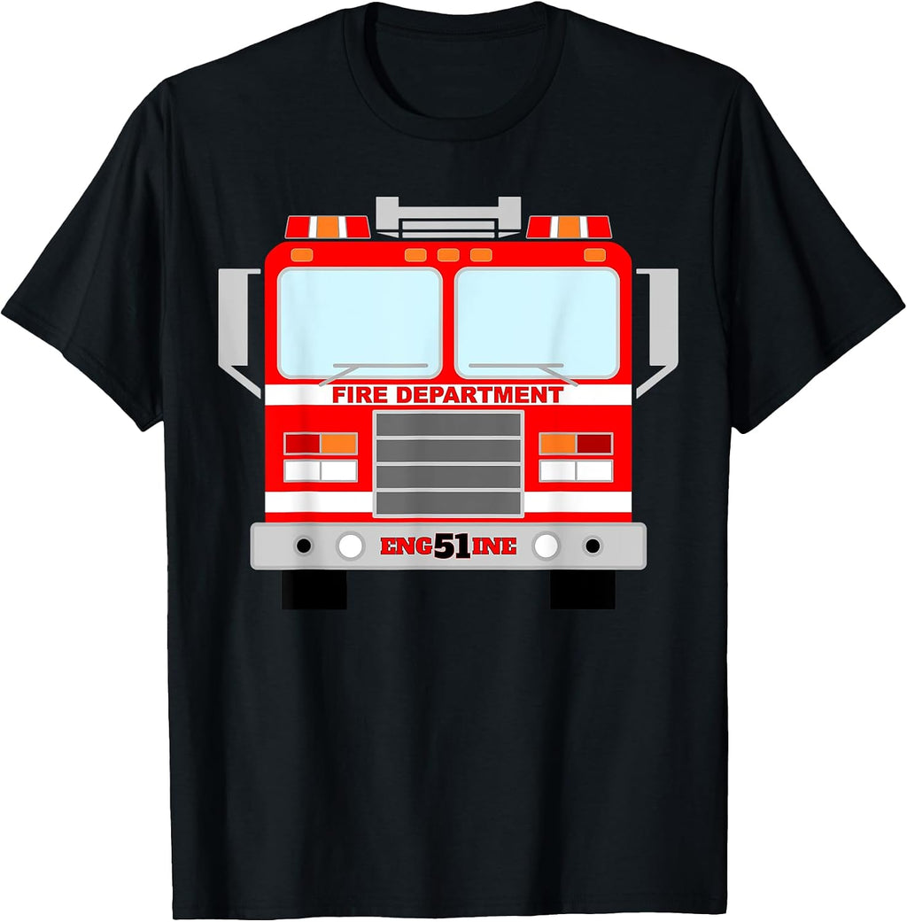 FIRE TRUCK COSTUME HALLOWEEN FOR ADULTS & KIDS