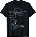 Vintage Gaming Diagram - Video Game Console Retro Chart Gift T-Shirt