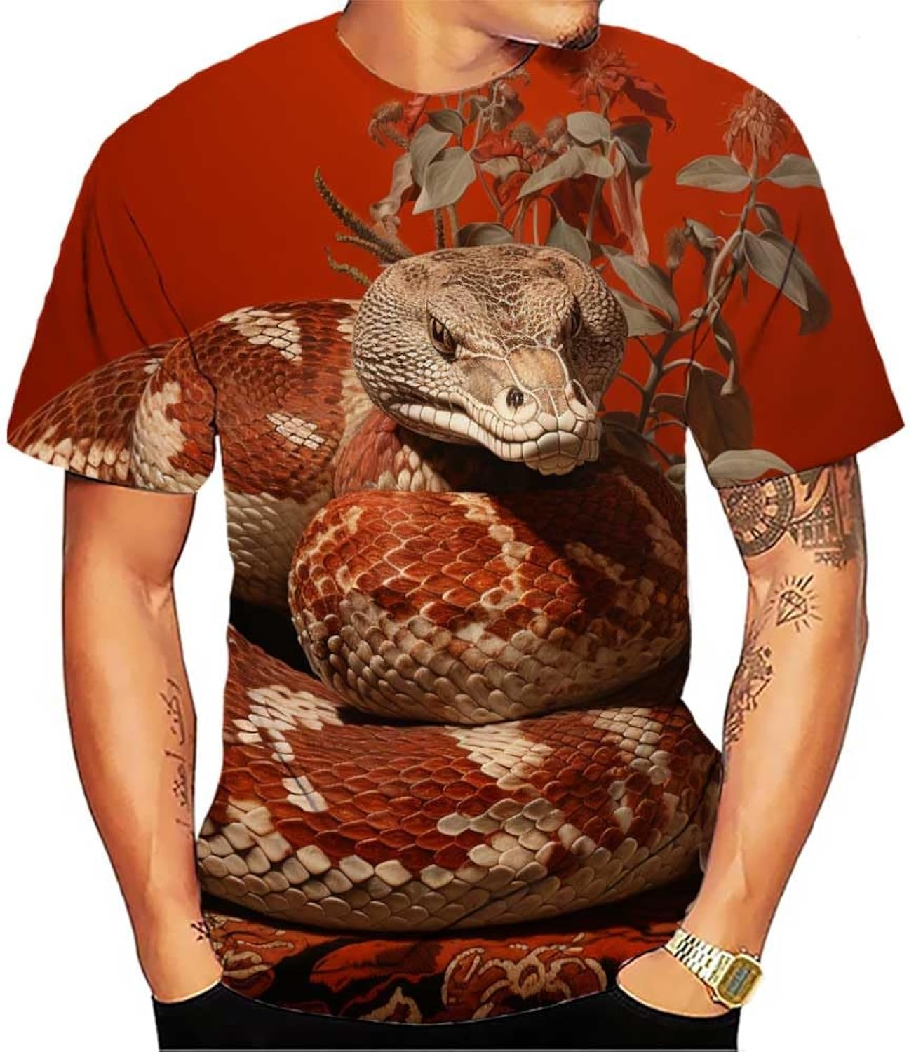 Men's Tees-Soft Fitted Cool Design Graphic T Shirt