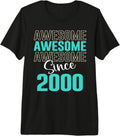 Awesome Hollow Text Birthday Gift Apparel