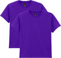 Unisex-Child Gildan Youth Heavy Cotton T-Shirt, Style G5000b, 2-Pack