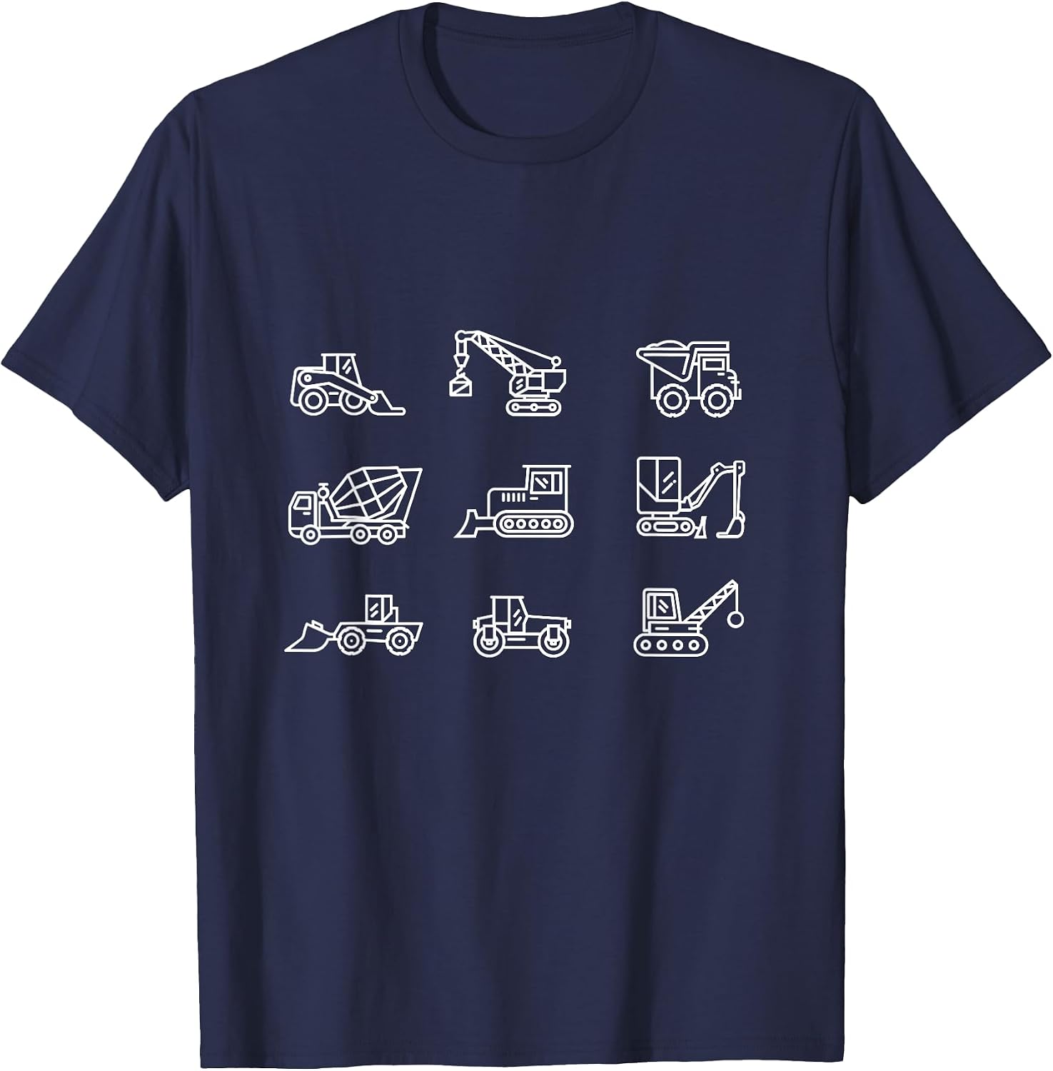 Construction Vehicles/Bulldozer/Crane/Earth Mover/Cement T-Shirt