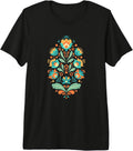 Nordic Folk Floral Heritage Tees