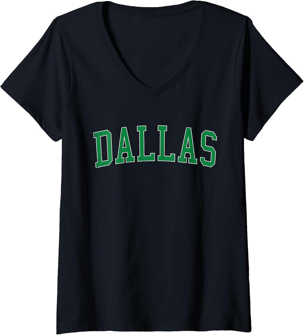 Vintage Dallas OR Green Varsity Text Apparel