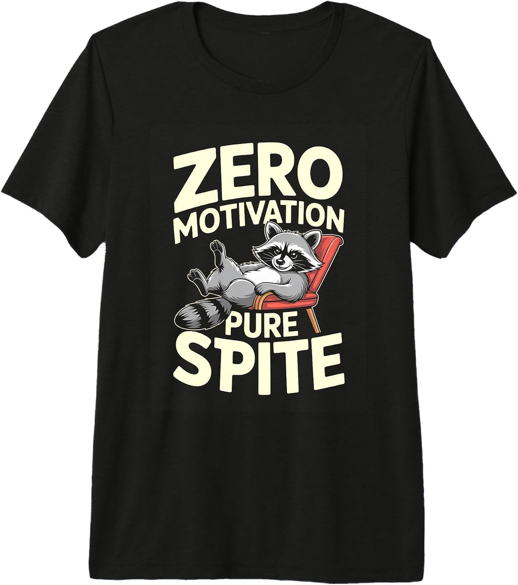 Lazy Raccoon Zero Motivation Pure Spite Humor