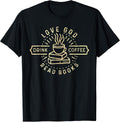 Retro Love God Drink Coffee Read Books