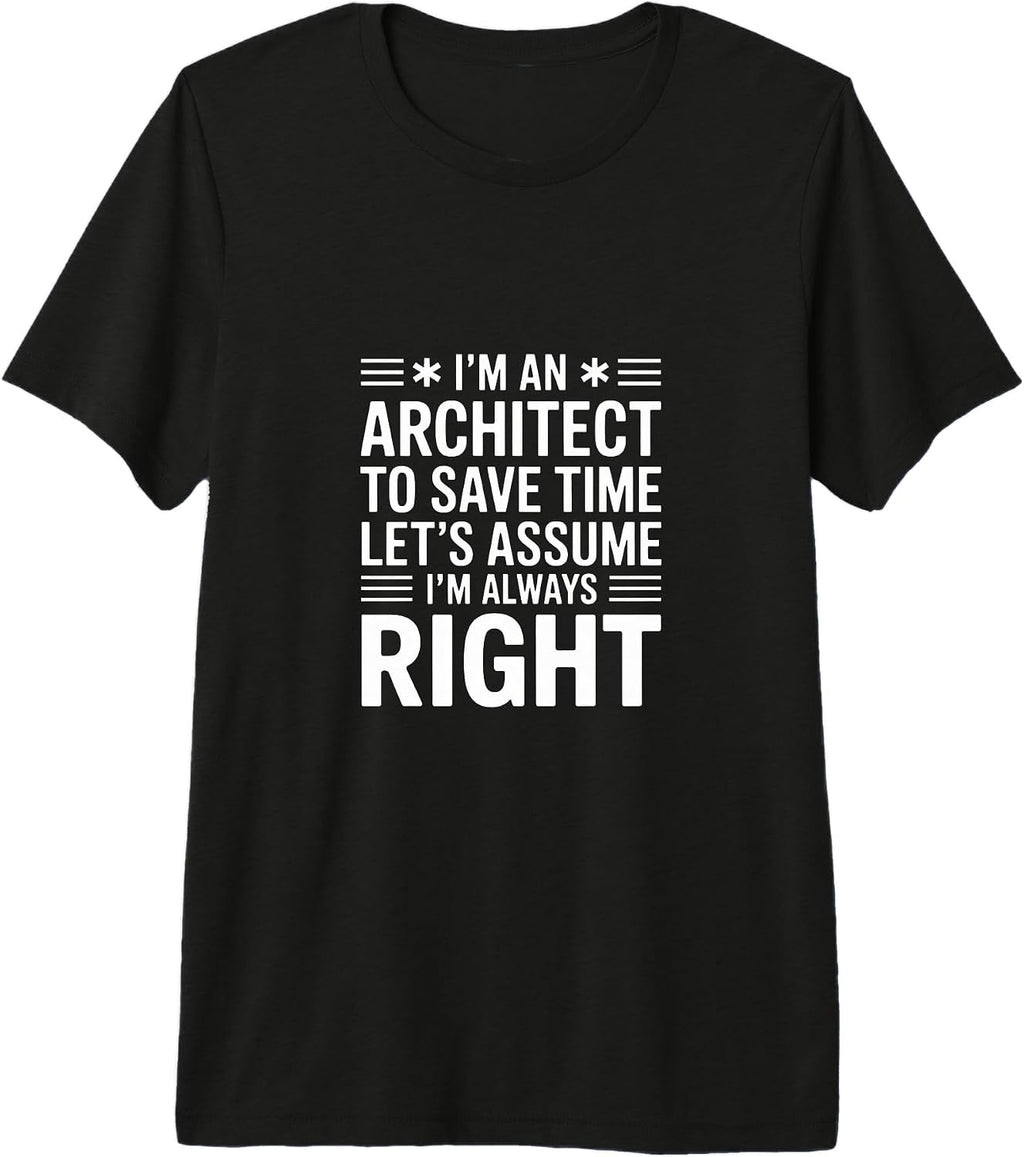 Architect Retro Saying Always Right Profession