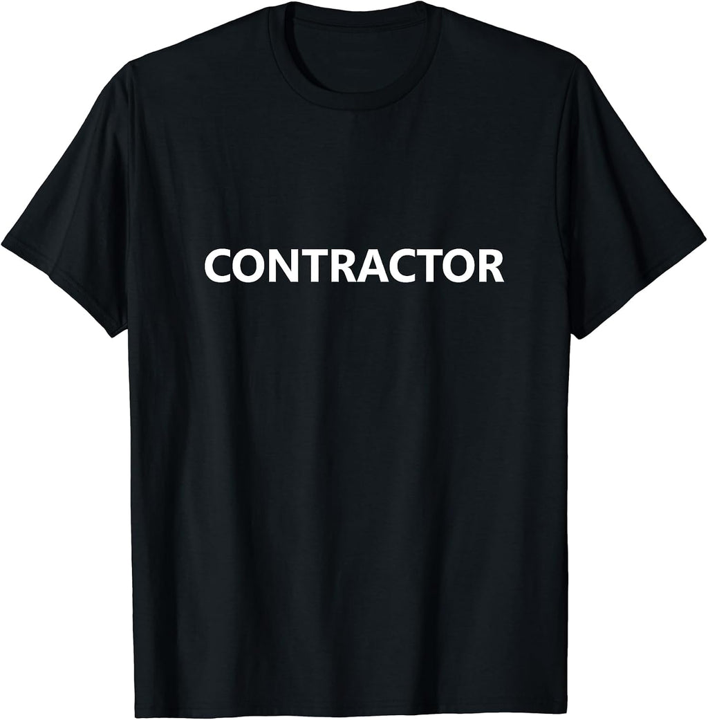 Contractor Independent General Utility Work Staff Uniform T-Shirt