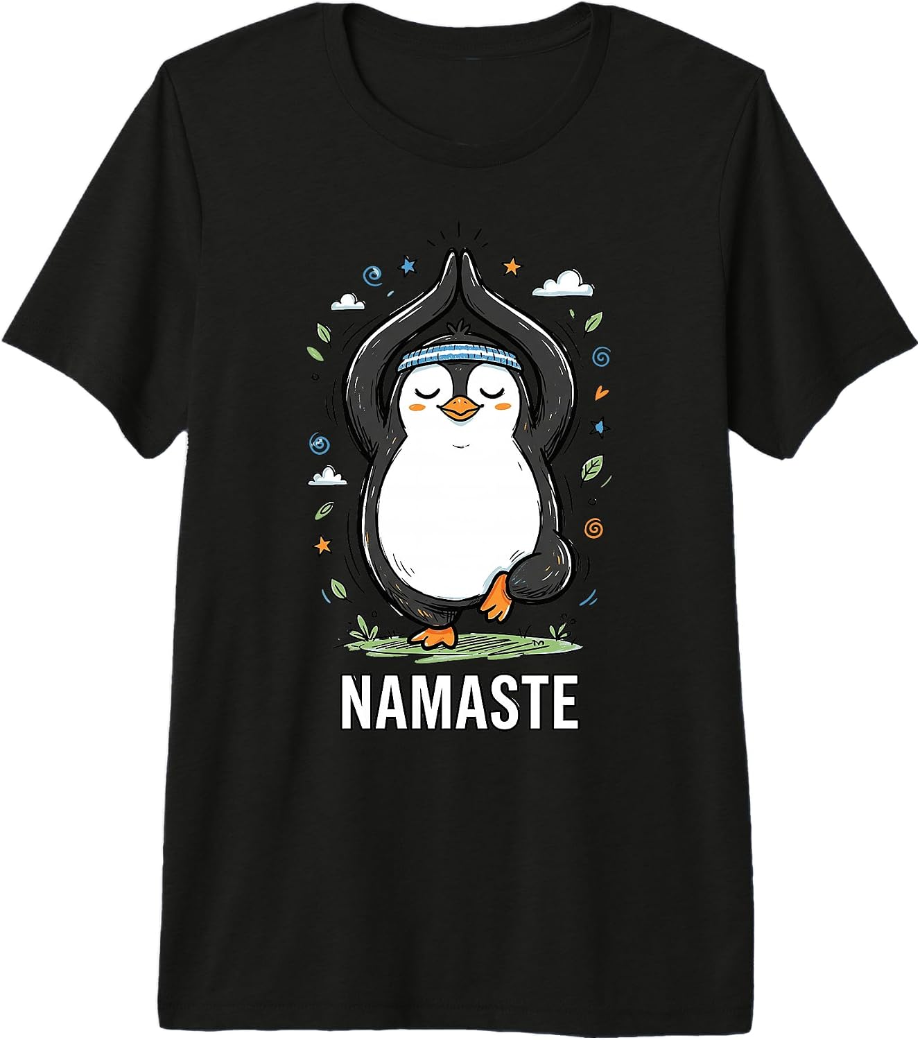 Namaste Penguin Art