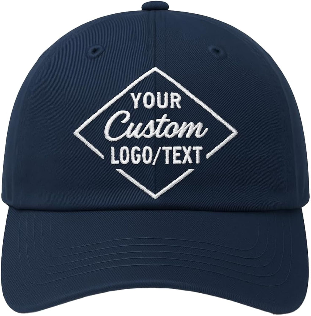 Custom Personalized Baseball Cap Hats Customize Embroidered Printing Design Logo Text Image for Men Women Sports Black Caps