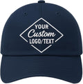 Custom Personalized Baseball Cap Hats Customize Embroidered Printing Design Logo Text Image for Men Women Sports Black Caps