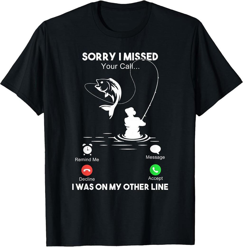 Funny I Was On My Other Line Mens Fishing