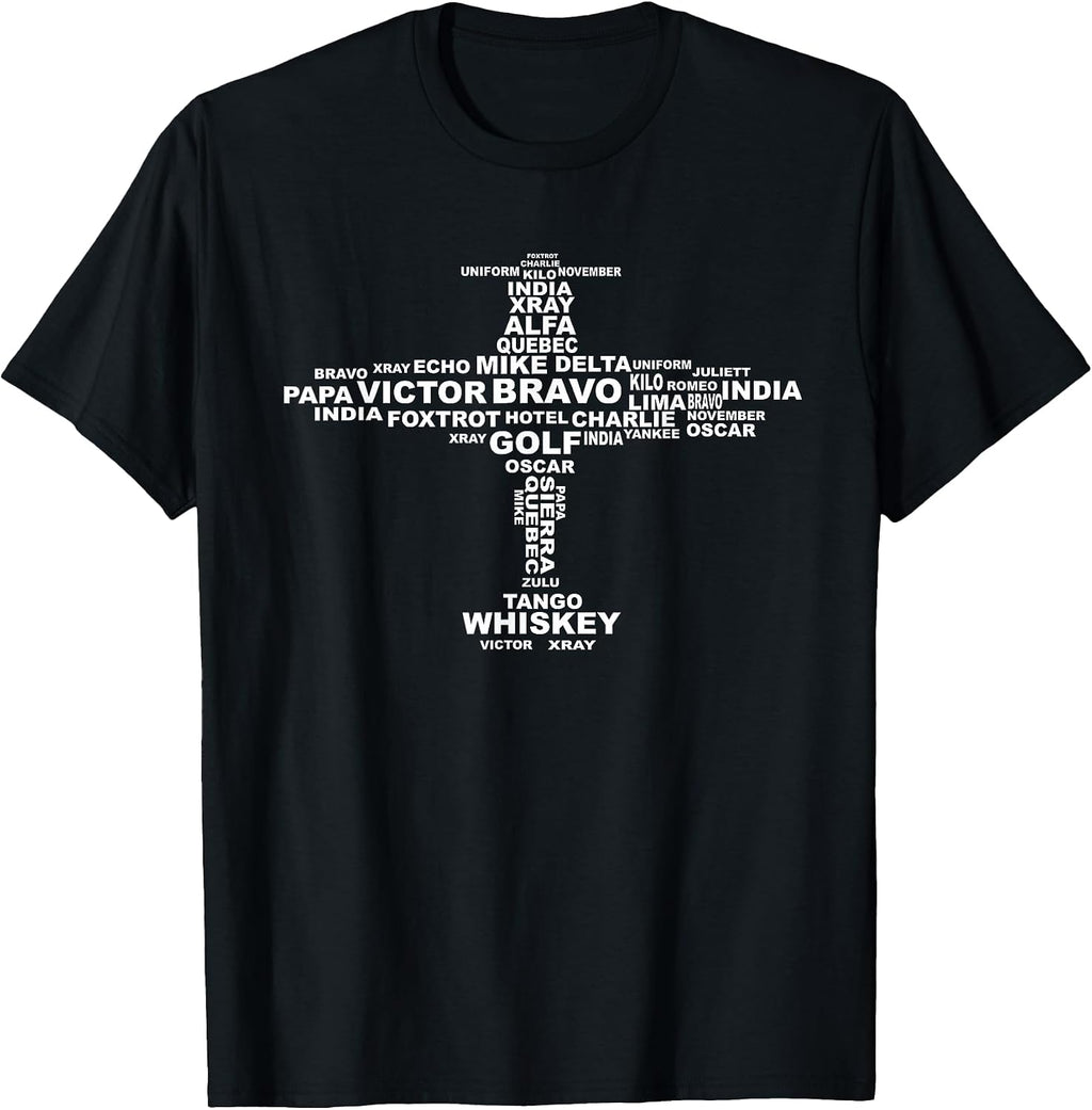 Cool Graphically Phonic Alphabet Pilot T-shirts