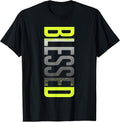 Neon Yellow Black Cool Grey Graphic Match T-Shirt