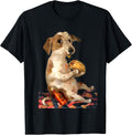vintage dog chill with taco t-shirt