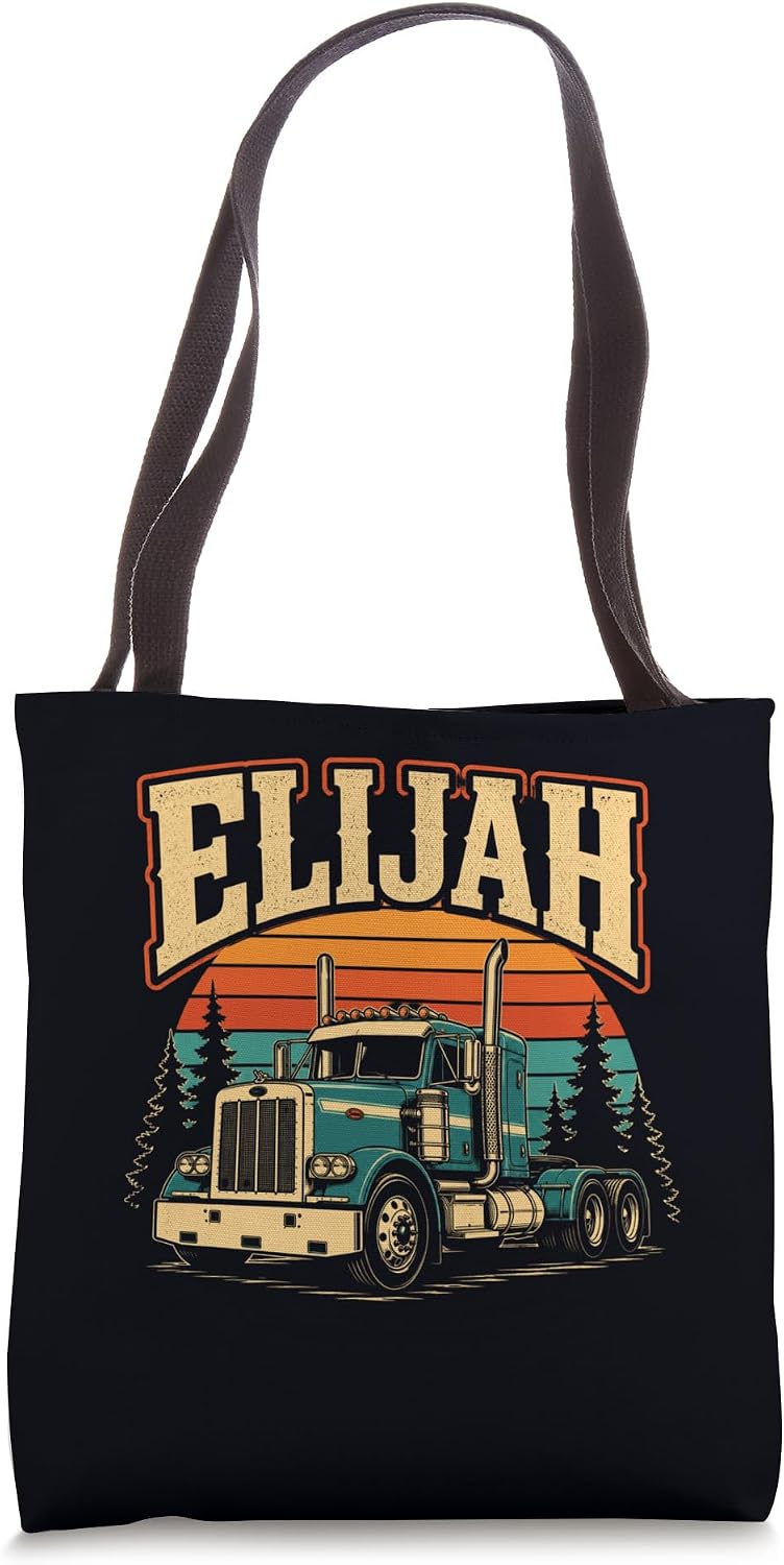 Truck Driver Elijan Gift Custom Name & Truck Shirt