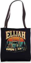 Truck Driver Elijan Gift Custom Name & Truck Shirt