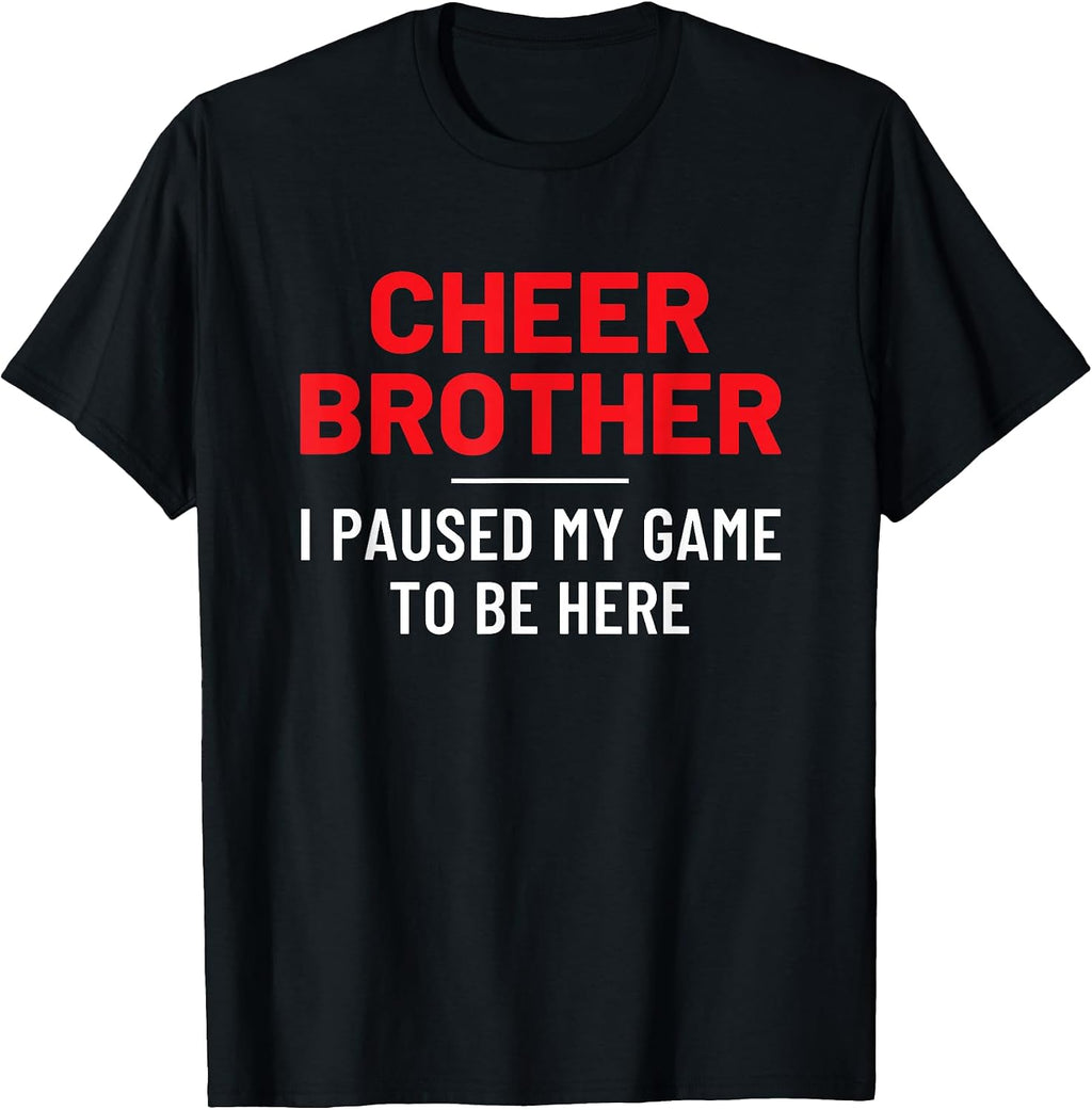Cheer Brother Red Gamer Merch for Adult Youth Boy