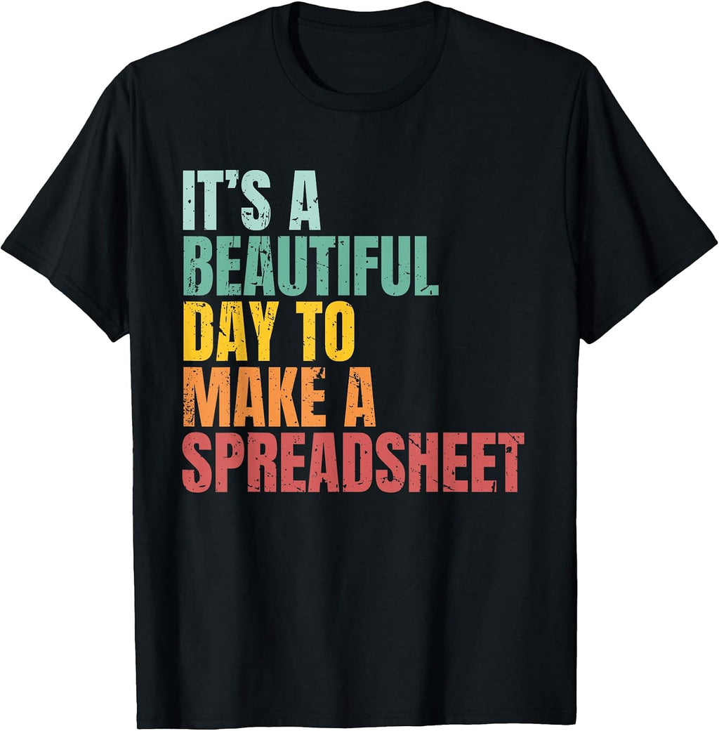 Retro Office Data Nerd Accountant Spreadsheet