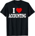 I LOVE HEART Accounting TEES