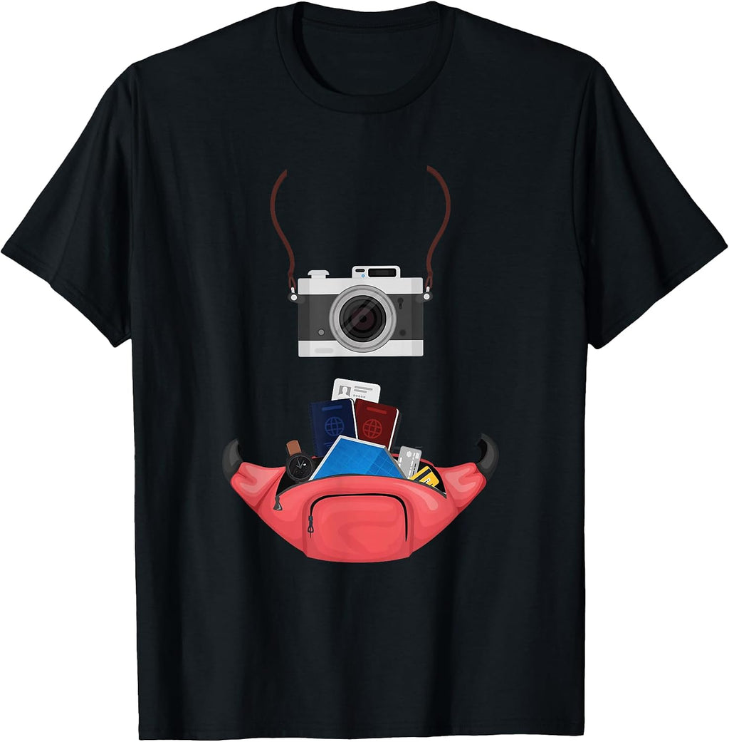 Tourist Spirit Day Camera Passport Map Camera