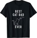 Best Cat Dad Ever Cat Daddy Paw Fist Bump Meow T-Shirt